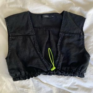 LF / Carmar Black Crop Top